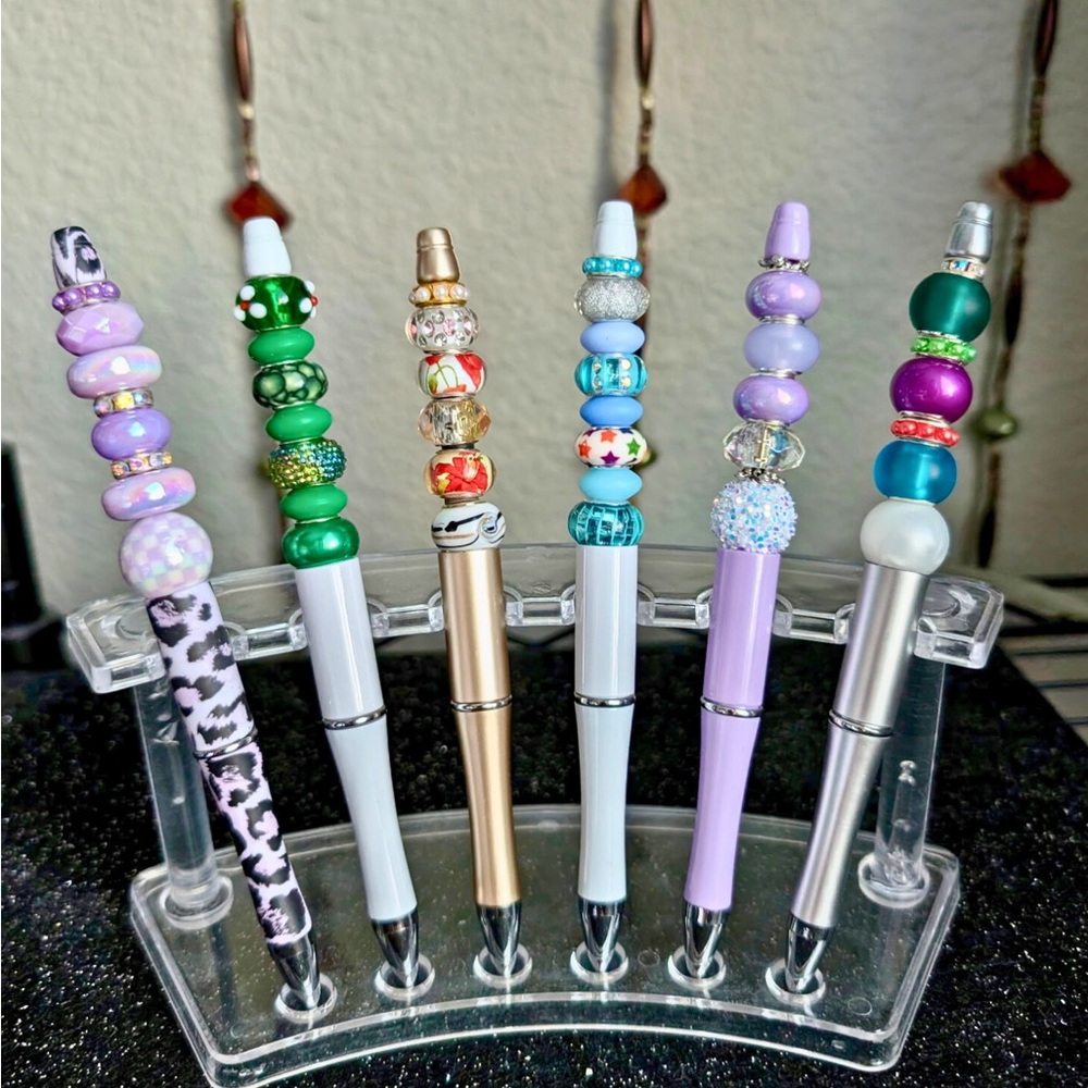 Beaded Pens -black ink
